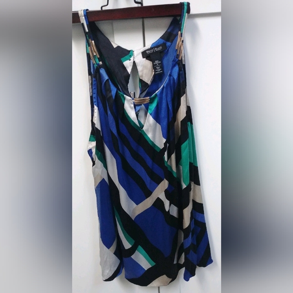 White House Black Market silk top. - Picture 4 of 5